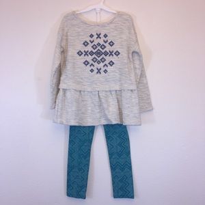 Osh kosh long sleeved shirt and pant set